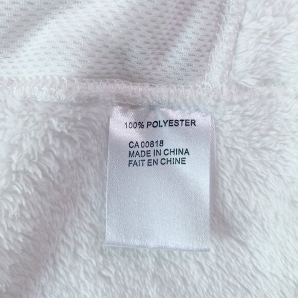 Comfy Misty Mountain White Fleece Jacket SMALL - Picture 5 of 9